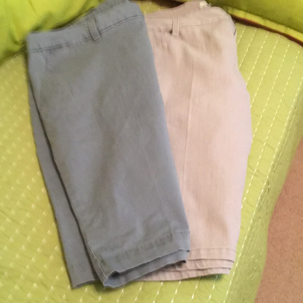 2 pairs shorts romans-faded glory flat front